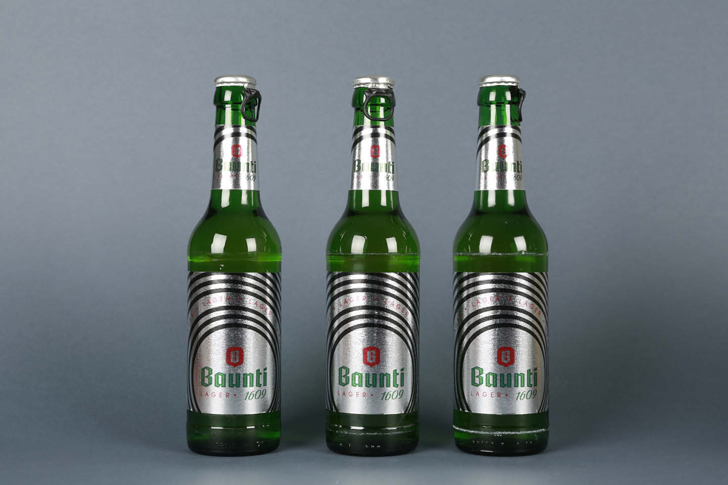 Baunti Etiketten-Design Retro Baumgartner Bier