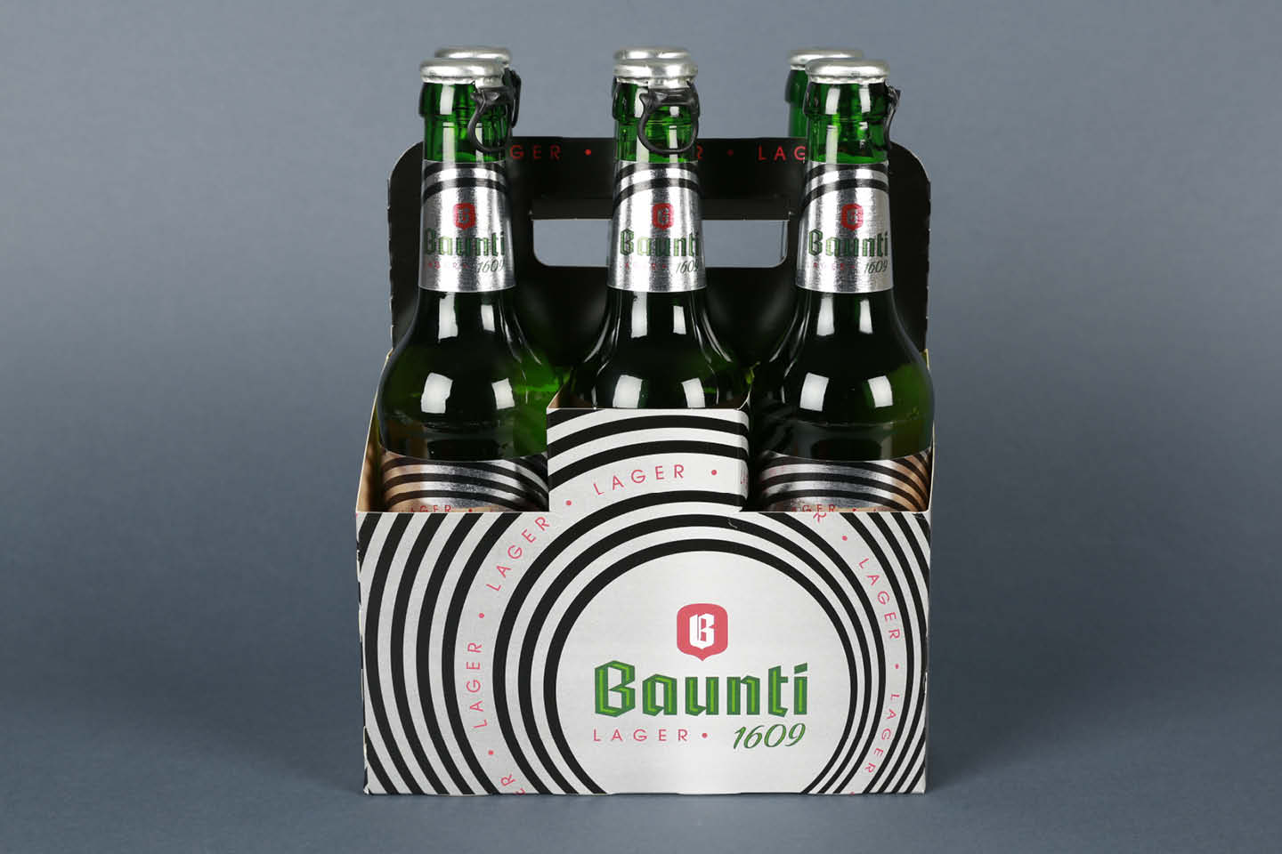 Baunti Etiketten-Design Retro Baumgartner Bier