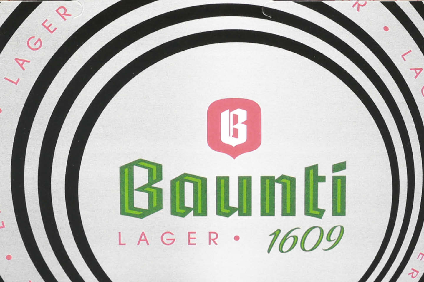 Baunti Etiketten-Design Retro Baumgartner Bier