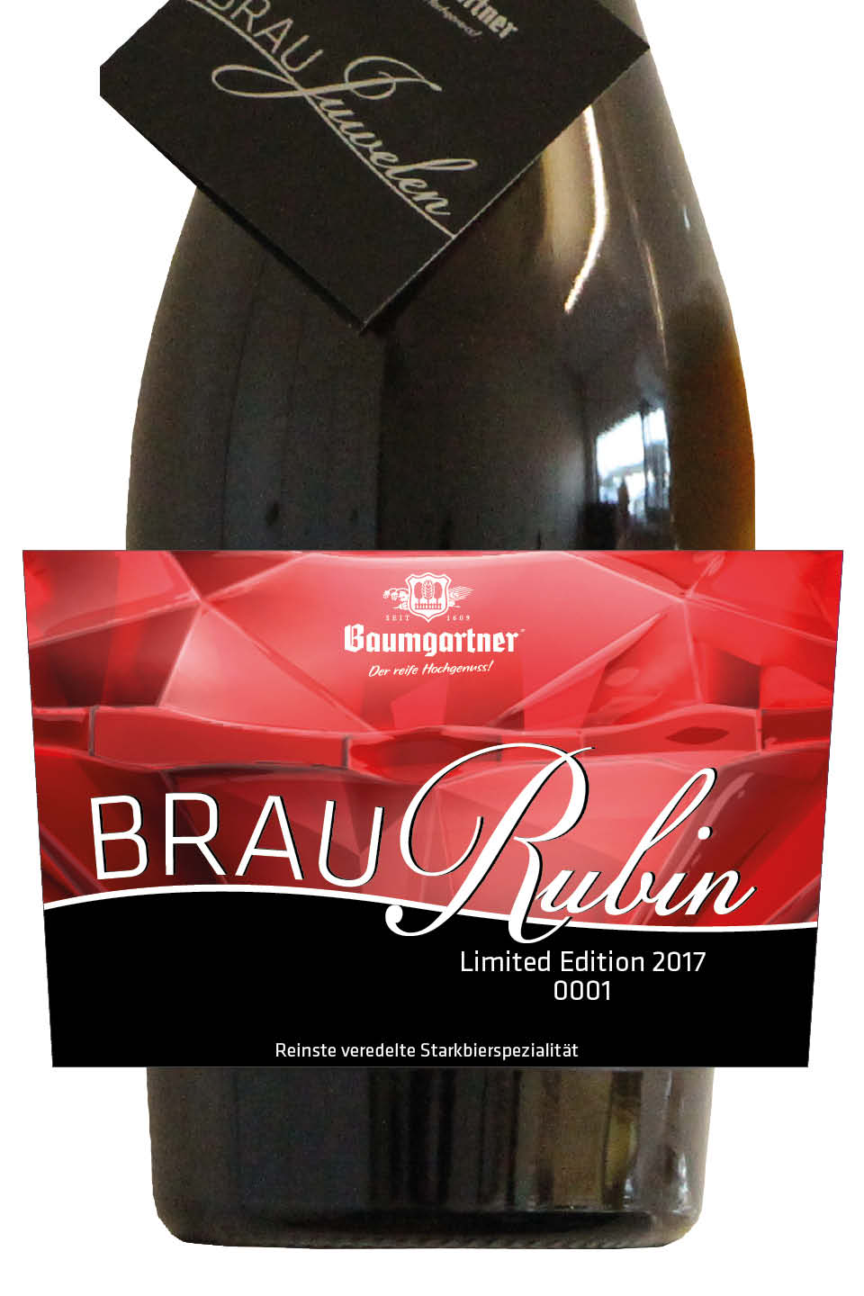 BrauRubin Grafik Verpackung Brauerei Baumgartner
