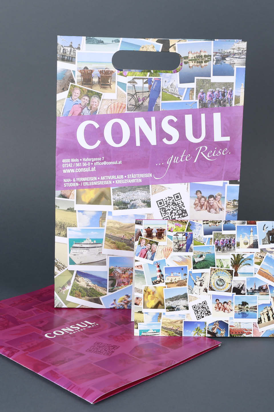 Consul Reisen Wels Gestaltung Werbemittel Tragtasche