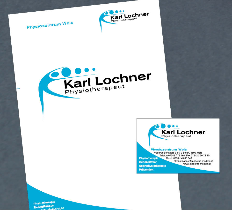 Logoentwicklung Physiotherapeut Karl Lochner