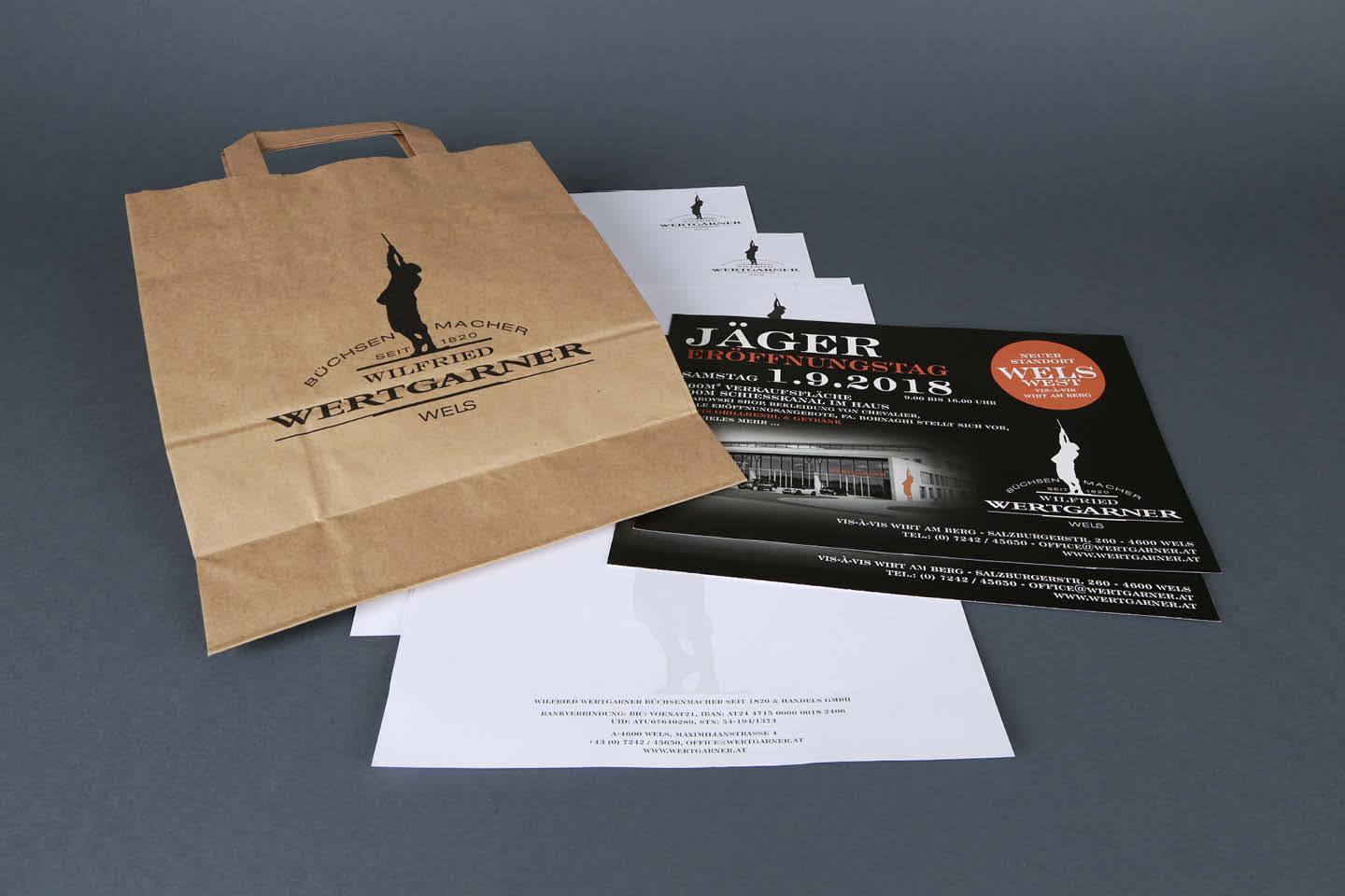 Grafik Flyer und Tragtasche